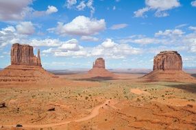 Landscape of Valley in Utah National Park