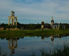 the palace of the bells near the water