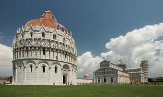 historical Pisa cathedral and buildings