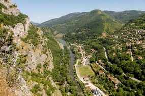 aerial view of mountains in Bulgaria