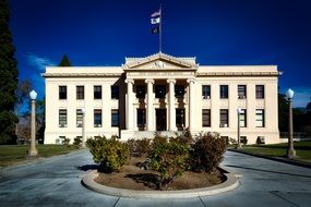 Inyo County Courthouse on plaza, usa, california