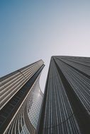 bottom view of a skyscraper