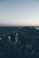 aerial view of new york