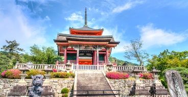 Temple in the Japanese city of Kyoto