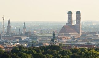 church with two towers in Munich