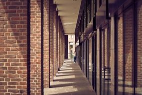 columnar brick passage