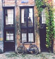 Vintage Old House and Bike