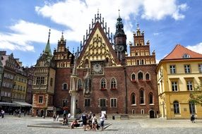 architecture in the old town of wroclaw