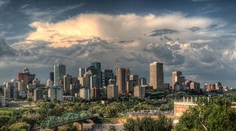 downtown skyline of canada