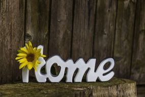 White At Home sign