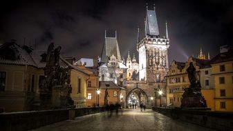 historic city center in Prague