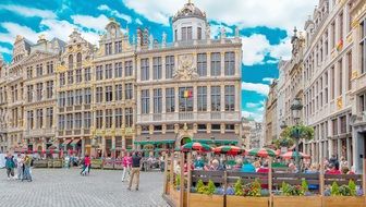 historic square in Brussels, Belgium