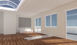 White room with the rendering clipart
