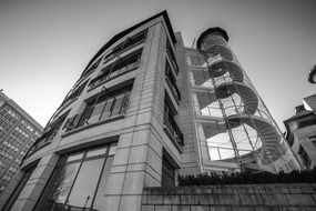 modern Building in England view