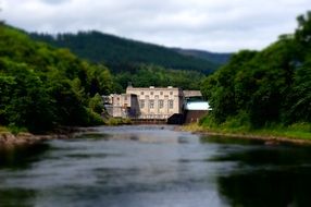 Hydroelectric Power Station on the river