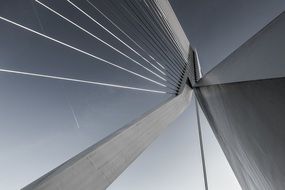 Concrete suspension bridge