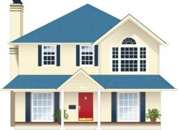 clipart of residence house