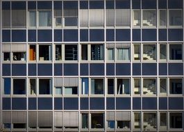 Windows on a building