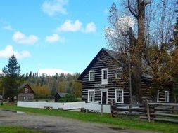 farmhouse in the countryside in canada