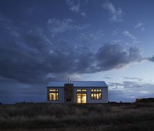 lonely romantic Cottage in night