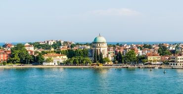 Architecture on the beach in Venice