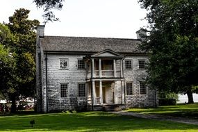 antique castle near the trees