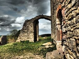 arnstein castle ruins in germany