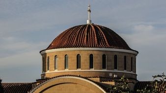 dome in a church in cyprus