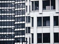 geometric pattern of facade, germany, dÃ¼sseldorf