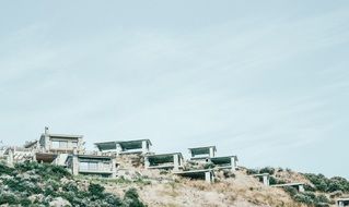 Landscape of residences on the hillside