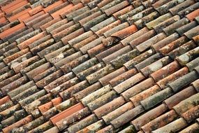 ceramic tiles on the roof in Italy