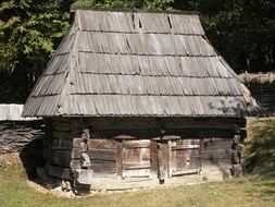 old wooden house in Romania