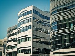 abstract architecture of a shopping center in Dusseldorf