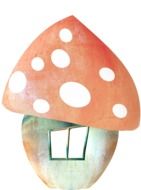 Mushroom House cartoon drawing