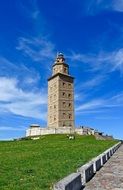 tower of hercules in the city of La Coruna