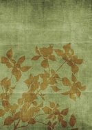 vintage textured Background with Flower Silhouette