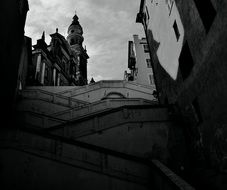 staircase of a church