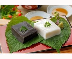 black and white tofu