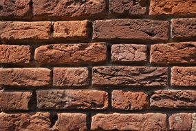 brown brick wall close-up