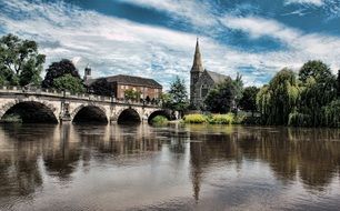 bridge in Shrewsbury, UK