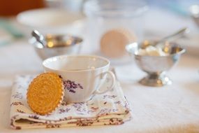Picture of Coffee Cups and cookies