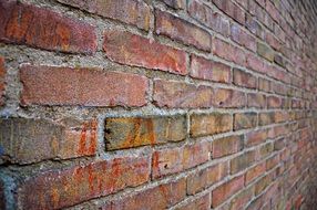 brick wall with patterns