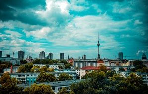 view of the tv tower in Berlin