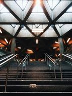 staircase in the design of a modern building