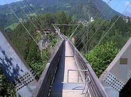 suspension bridge in tyrol