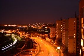 Lights in City at Night, slovakia