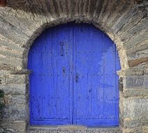 Double blue Doors