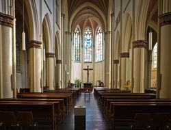 interior of a Roman Catholic Church