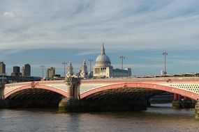 Tower Bridge on Thames River, uk, London