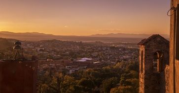 romantic sunset over San Miguel de Allende